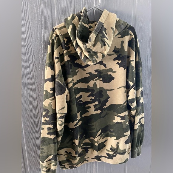 **Rare** Vintage The Flaming Lips Camo Heavyweight Sweatshirt Hoodie - Picture 5 of 7